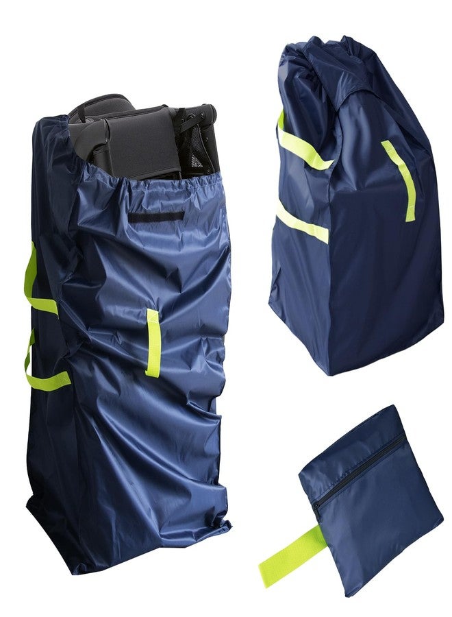 DMS PROTECTOR Gate Cheak Stroller Bag for Airplane Travel, Standard or Double Stroller Travel Bag For Airplane, Waterproof Travel Carry Bag, Large Stroller Cover, Navy - Image 1